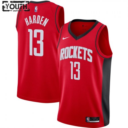 Houston Rockets James Harden 13 Nike 2020-2021 Icon Edition Lasten Pelipaidat Swingman